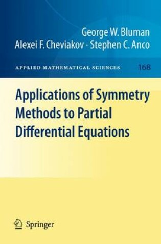 Cover of Applications of  Symmetry Methods to Partial Differential Equations