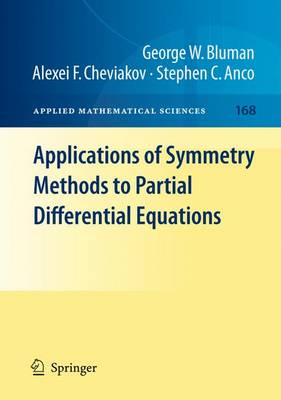 Book cover for Applications of  Symmetry Methods to Partial Differential Equations