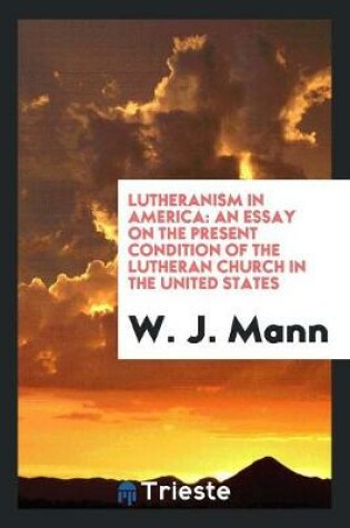 Cover of Lutheranism in America