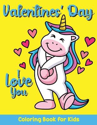 Book cover for Valentine's Day Coloring Book for Kids