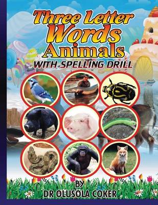 Book cover for Three Letter Word Animals with Pictures