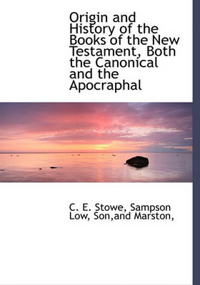 Book cover for Origin and History of the Books of the New Testament, Both the Canonical and the Apocraphal