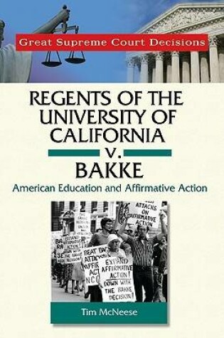 Cover of Regents of the University of California v. Bakke