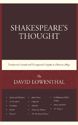 Book cover for Shakespeare's Thought