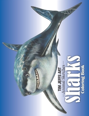 Book cover for Sharks Coloring Book