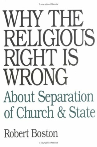 Cover of Why the Religious Right is Wrong