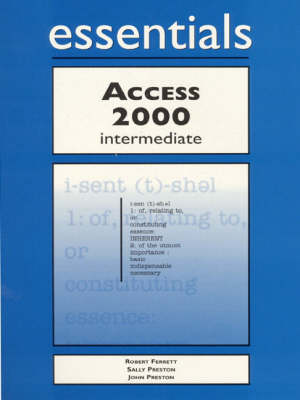 Book cover for Access 2000 Essentials Intermediate