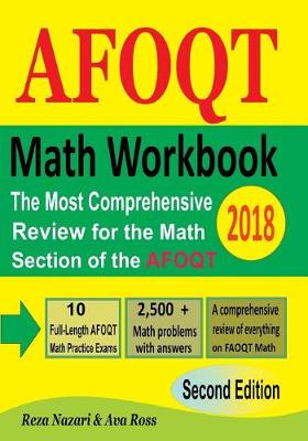 Book cover for Math Workbook for AFOQT 2018