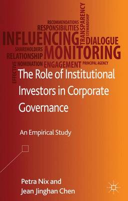 Book cover for The Role of Institutional Investors in Corporate Governance