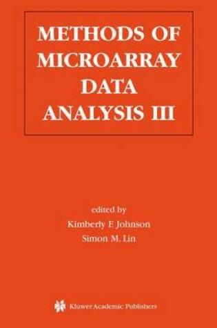 Cover of Methods of Microarray Data Analysis III