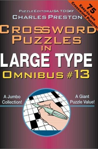 Cover of Crossword Puzzles in Large Typ