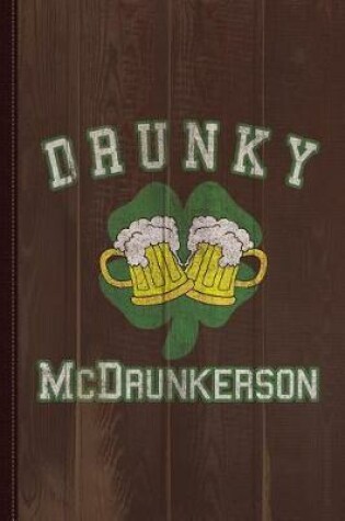 Cover of Drunky McDrunkerson Vintage Journal Notebook