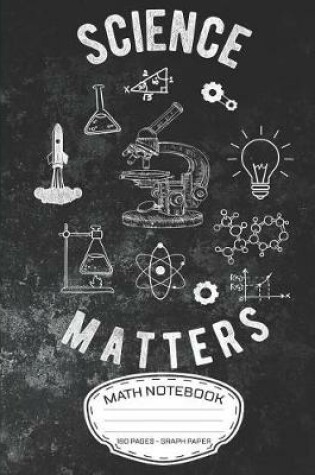 Cover of Science Matters Math Notebook 160 Pages - Graph Paper