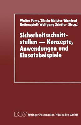 Book cover for Sicherheitsschnittstellen - Konzepte, Anwendungen und Einsatzbeispiele