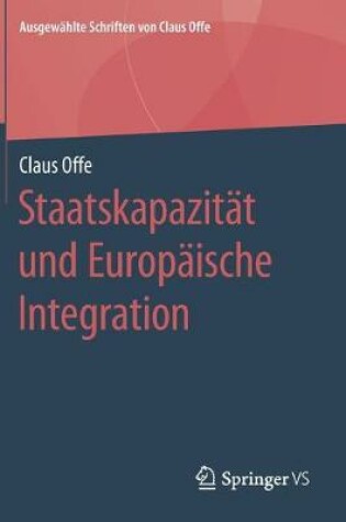 Cover of Staatskapazität und Europäische Integration