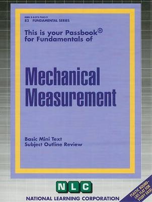 Book cover for MECHANICAL MEASUREMENT