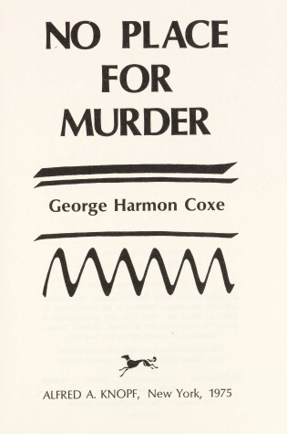 Cover of No Place for Murder