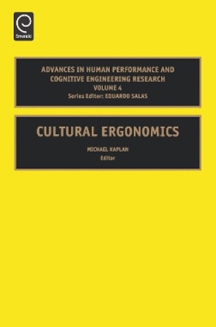 Cover of Cultural Ergonomics