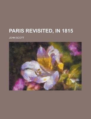 Book cover for Paris Revisited, in 1815