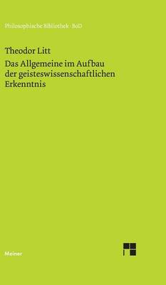 Book cover for Das Allgemeine im Aufbau der geisteswissenschaftlichen Erkenntnis