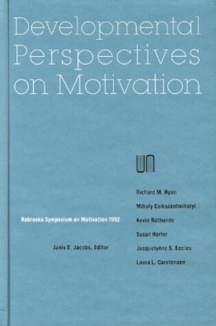 Cover of Nebraska Symposium on Motivation, 1992, Volume 40