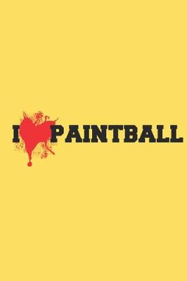 Book cover for I love paintball