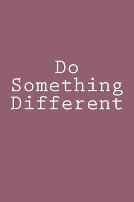 Book cover for Do Something Different