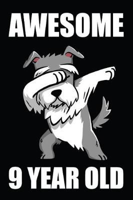 Book cover for Awesome 9 Year Old Dabbing Dog