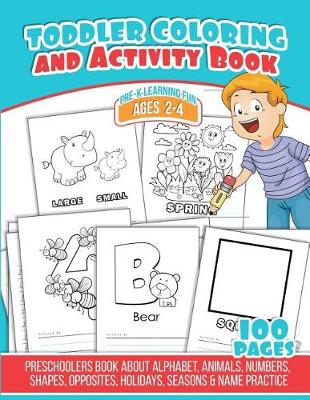 Book cover for Toddler Coloring and Activity Book