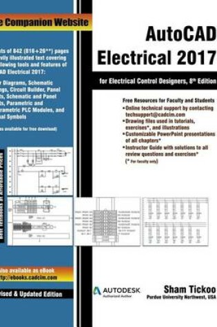 Cover of AutoCAD Electrical 2017 for Electrical Control Designers