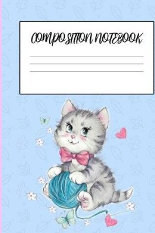 Cover of Cute Cat Composition Notebook For Girls