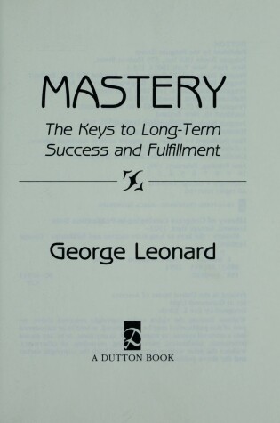 Cover of Leonard George : Mastery (Hbk)
