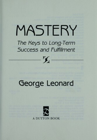 Book cover for Leonard George : Mastery (Hbk)