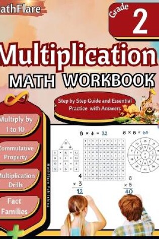 Cover of Multiplication Math Workbook 2nd Grade