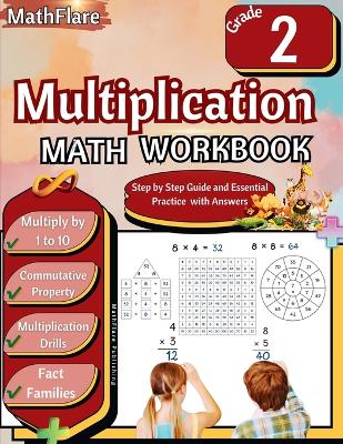 Cover of Multiplication Math Workbook 2nd Grade