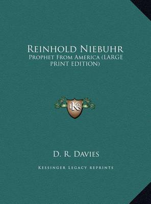 Book cover for Reinhold Niebuhr