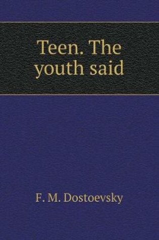 Cover of Teenager. Notes youths