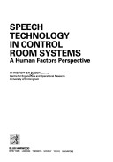 Book cover for Speech Technology in Control Room Systems