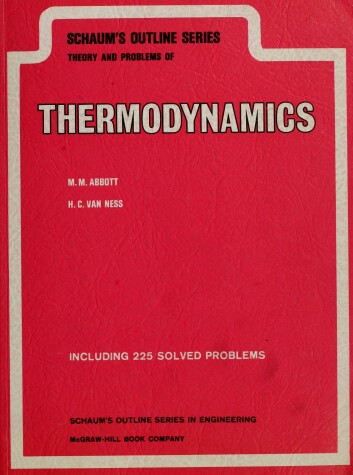 Cover of Schaum's Outline of Theory and Problems of Thermodynamics