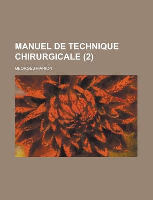 Book cover for Manuel de Technique Chirurgicale (2)