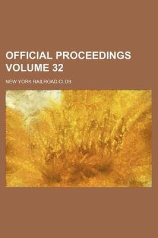 Cover of Official Proceedings Volume 32