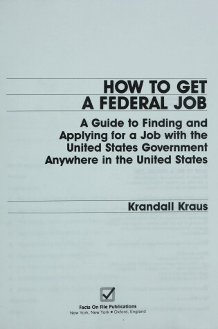 Cover of How Get Fed Job