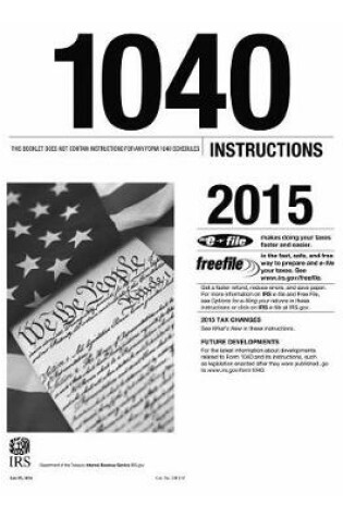 Cover of 1040 Instructions 2015