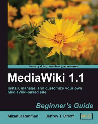 Book cover for MediaWiki 1.1 Beginner's Guide