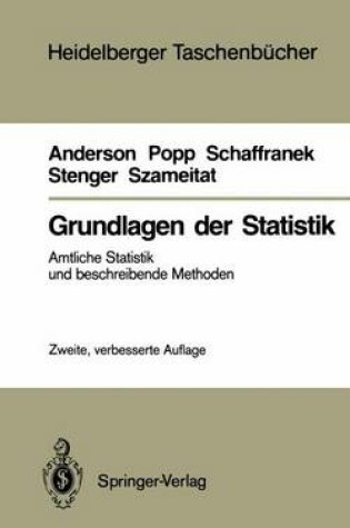 Cover of Grundlagen der Statistik