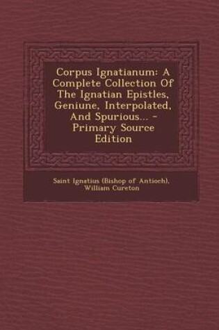 Cover of Corpus Ignatianum