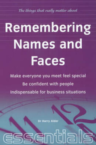 Cover of Remembering Names and Faces