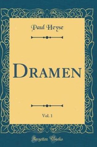 Cover of Dramen, Vol. 1 (Classic Reprint)