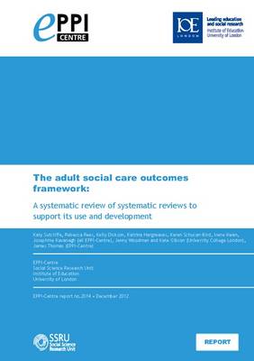 Book cover for The adult social care outcomes framework