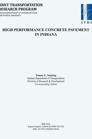 Cover of High Performance Concrete Pavement in Indiana